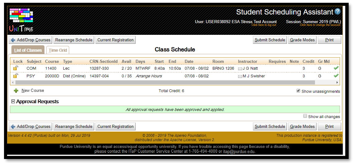 How to Add Office of the Registrar Purdue University